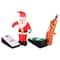 Airflowz Inflatable Santa & Reindeer Playing Cornhole